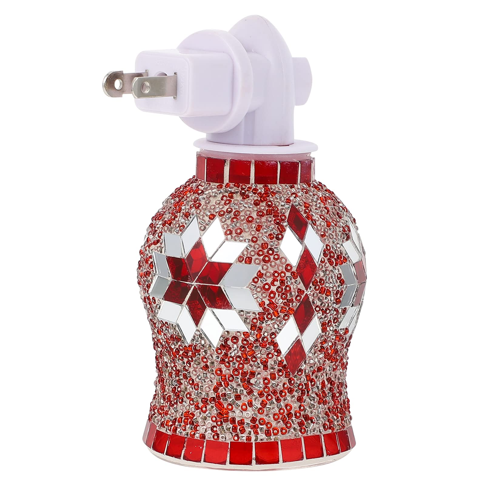 Uonlytech Electric Wax Melt Warmer - Mosaic Snowflake Night Light & Essential Oil Diffuser with US Plug - Perfect for Aromatherapy, Home Decor, and Relaxation