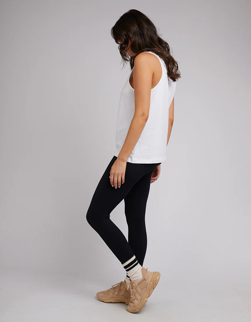 Anderson Women's White Tank Top - Soft Breathable Cotton Casual Sleeveless Shirt for Summer, Workout, Yoga & Everyday Wear