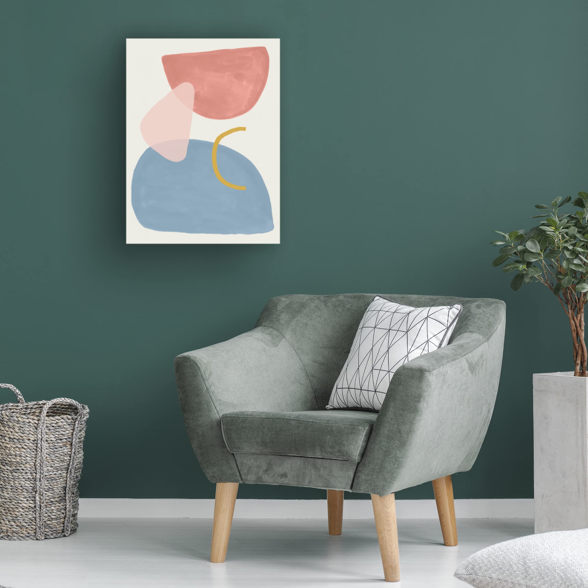Victoria Borges 'Cirque II' Canvas Wall Art Print - Modern Abstract Circus Painting for Living Room, Bedroom & Office Decor | Trademark Fine Art Collection