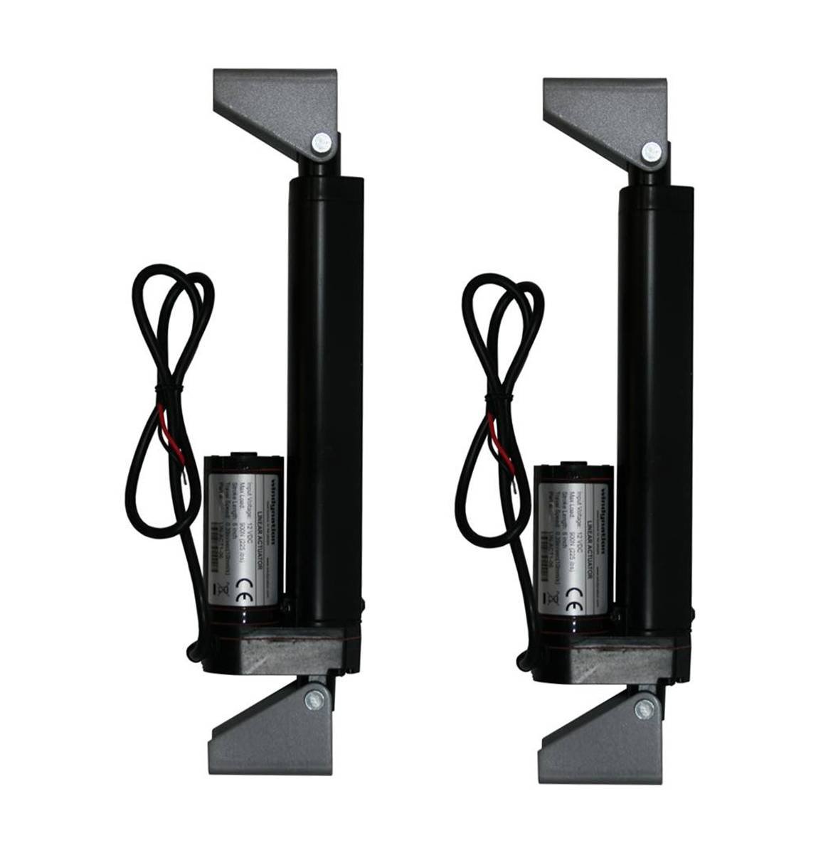 WindyNation 12V 225 lbs Linear Actuator Kit with Wireless Remote Control, Mounting Brackets & Wiring - Heavy Duty for RV, Boat, Solar Panel, Home Automation & Industrial Applications