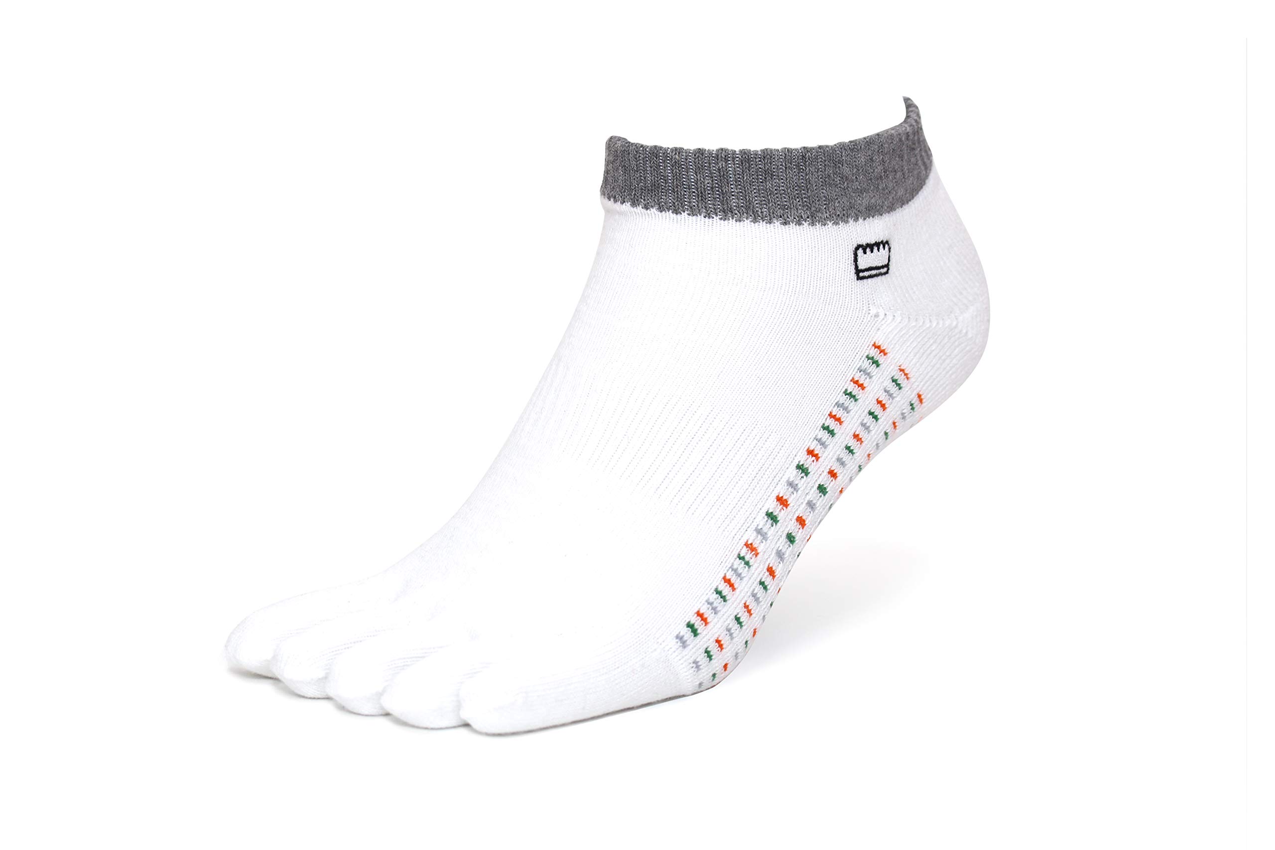 Breathable Cotton Terry Mesh Toe Socks for Running, Sports & Golf - No Show Ankle Crew Socks with Five Finger Design - Perfect for Athletic Performance & Outdoor Activities