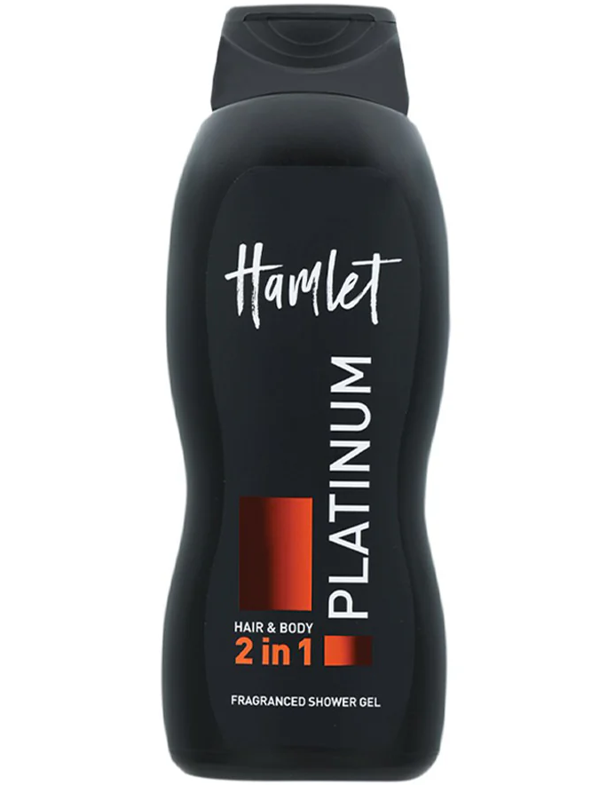 Hamlet 2-in-1 Shower Gel & Body Wash - Platinum Edition | Refreshing Daily Cleanser for Men & Women | Perfect for Gym, Travel & Home Use