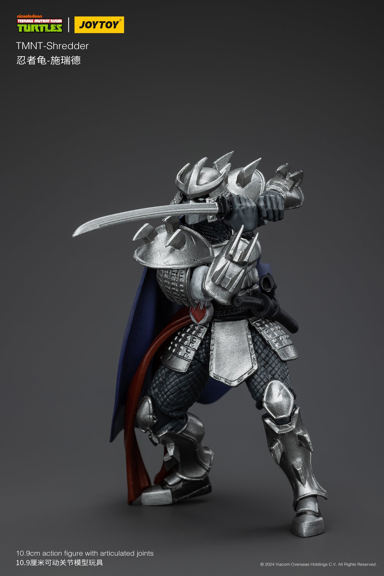 1/18 JOYTOY TMNT Shredder Foot Clan Action Figure - Collectible Ninja Turtle Villain Toy for Display & Play - Perfect for TMNT Fans, Collectors & Gift Giving
