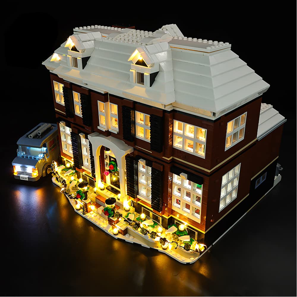 LED Light Kit with Remote Control & Sound for Lego 21330 Home Alone Building Set - DIY Lighting Decoration for Christmas Displays & Holiday Home Decor