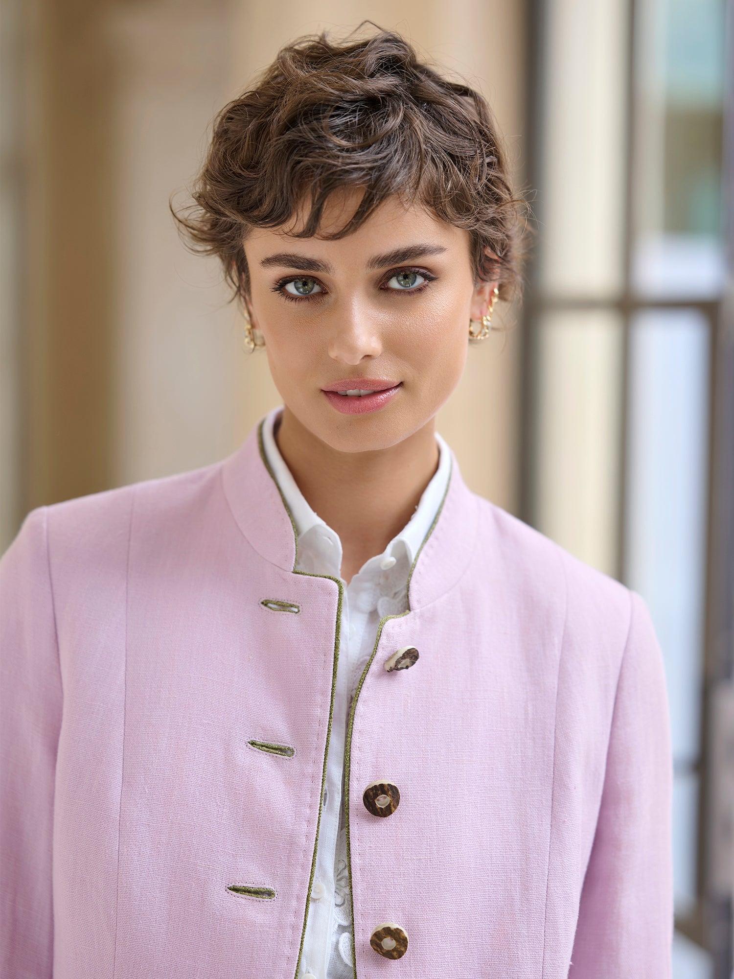 Florence Linen Jacket for Women - Lightweight Summer Blazer with Pockets - Perfect for Office, Travel & Casual Outfits