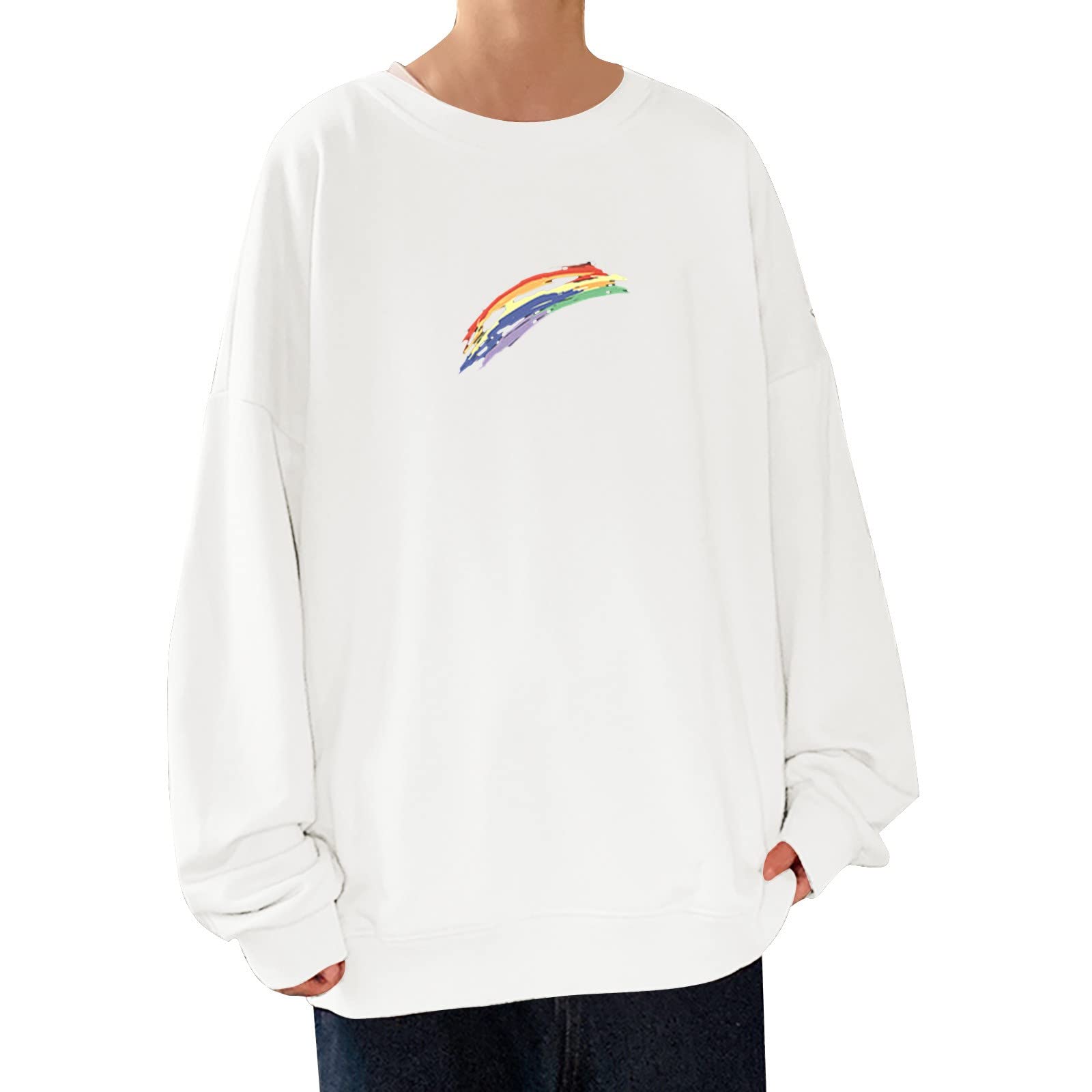 Men's Casual Printed Sweater - Loose Fit Autumn Winter Pullover for Youth Fashion & Sports | Perfect for Layering, Streetwear & Everyday Comfort