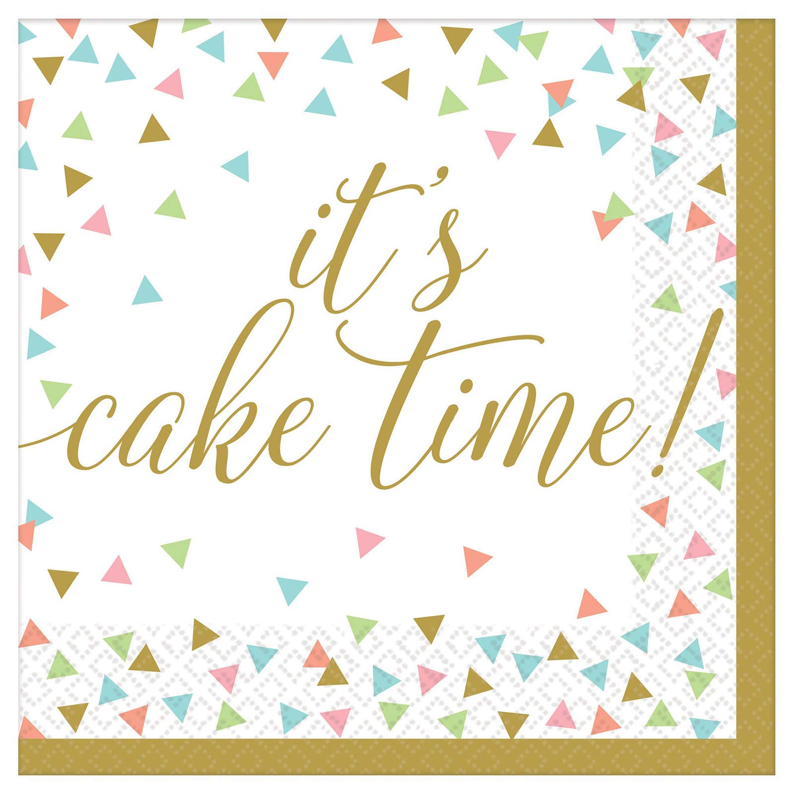 Happy Birthday Confetti Party Supplies Set - 16-Pack Disposable Paper Plates, Napkins & Cups for Birthday Celebrations | Perfect for Kids Parties, Baby Showers & Family Gatherings