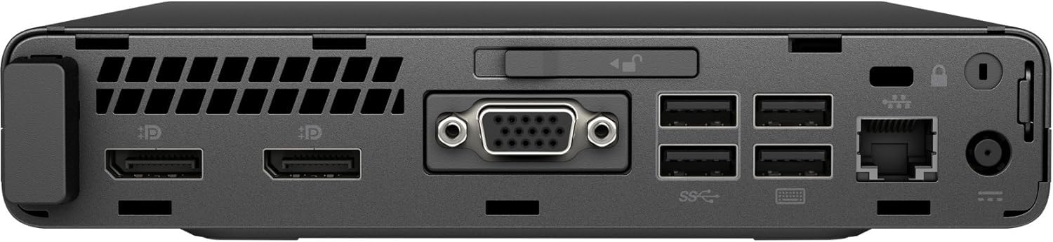 HP EliteDesk 800 G3 Mini PC - Intel Core i5-6500T Quad-Core Processor, 16GB DDR4 RAM, 256GB SSD, Windows 10 Pro (Renewed) - Compact Business Desktop with Keyboard & Mouse, VGA/DP Ports - Perfect for Home Office, Remote Work & Small Business