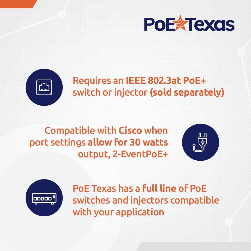 PoE Texas PoE+ to USB-C Power and Data Converter - Compatible with Apple iPad Pro, Air, Mini, Google Pixel, Lenovo M10+, Microsoft Surface Go/Pro - Ideal for POS Systems, Digital Signage, Kiosks & Smart Office Setup