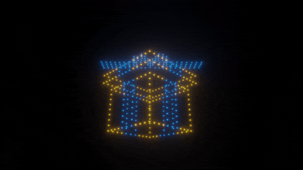 400 Drones Light Show Gift Box - Stunning LED Drone Display for Birthdays, Weddings & Events | Perfect for Outdoor Celebrations & Nighttime Spectacles