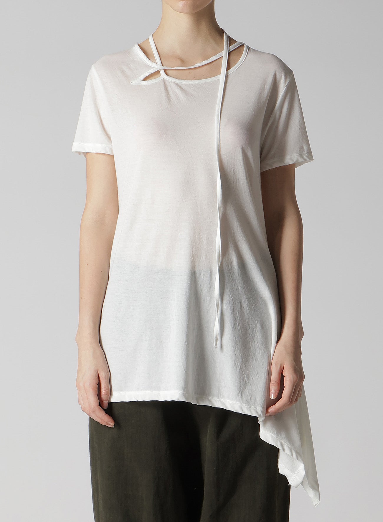 Soft & Breathable Cotton Jersey String T-Shirt for Women - Casual Comfort Tee for Everyday Wear | Perfect for Lounging, Outings & Layering