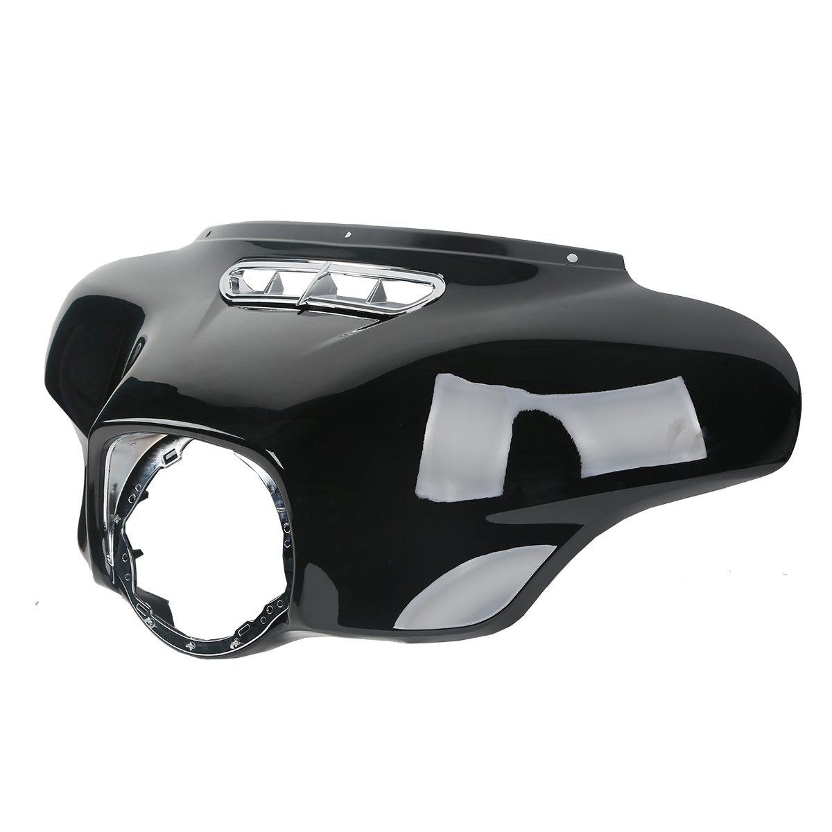 **Black Front Outer with Inner Batwing Upper Fairing Cowl for 2014-2023 Harley Davidson Touring Electra Glide, Street Glide & Trike Models – Perfect for Wind Protection & Custom Styling**