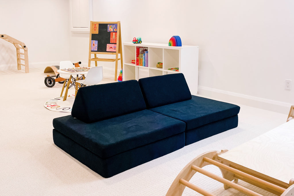 Modular Kids Play Sofa with Waterproof Liners - Soft & Safe Toddler Couch for Playroom, Nursery, or Living Room - Perfect for Playtime, Reading, and Relaxation