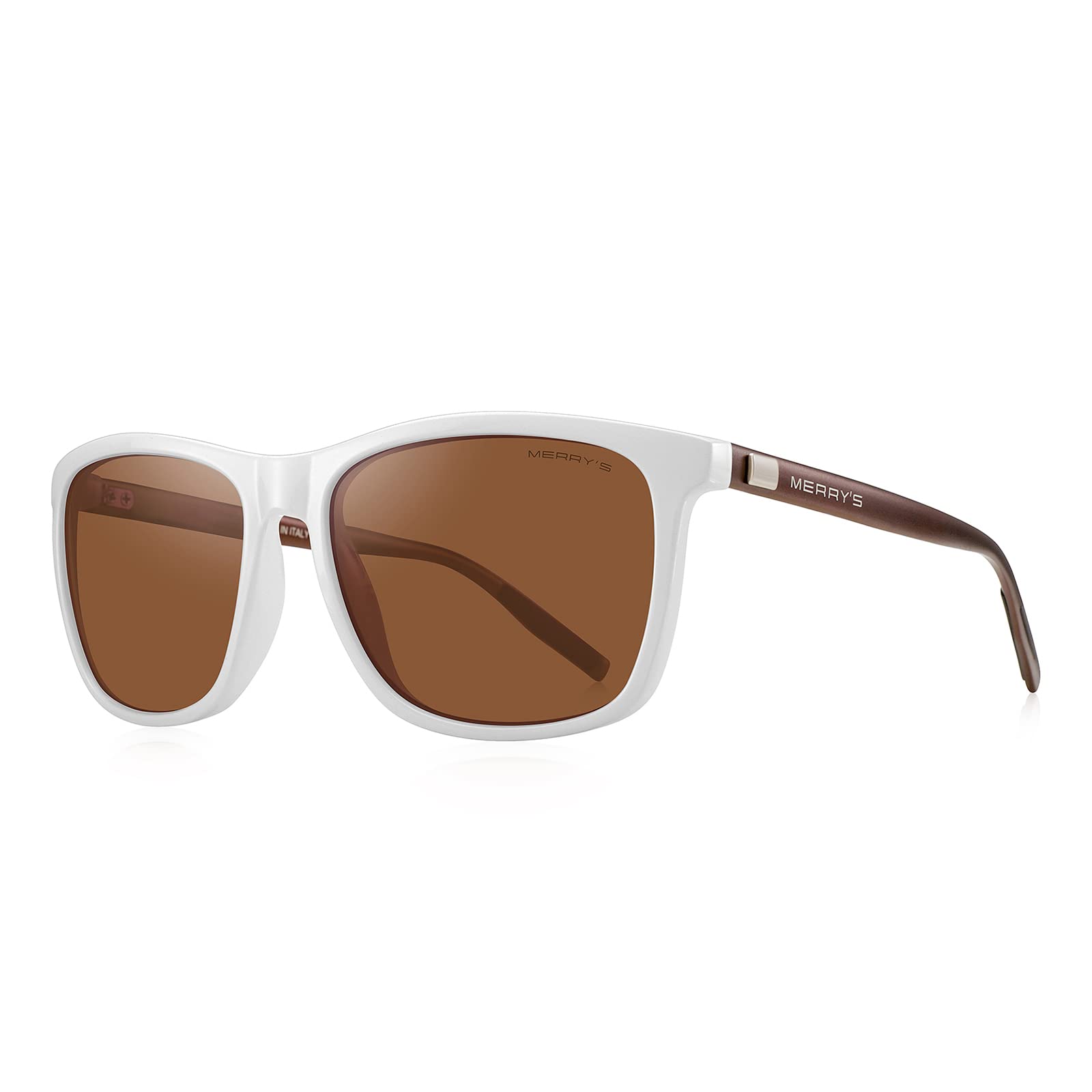 MERRY'S Unisex Polarized Aluminum Vintage Sunglasses S8286 - UV Protection, Lightweight & Durable for Men & Women - Perfect for Driving, Beach, Outdoor Sports & Fashion Accessories