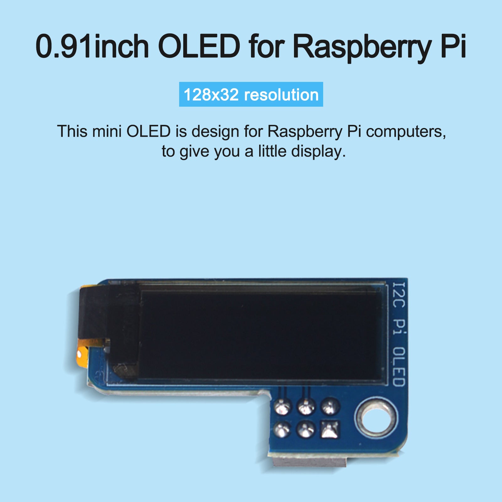 0.96 Inch OLED Display Module 128x64 Resolution - Compatible with Raspberry Pi 4B, 3B, Pi Zero & More - Perfect for DIY Electronics, IoT Projects & Embedded Systems