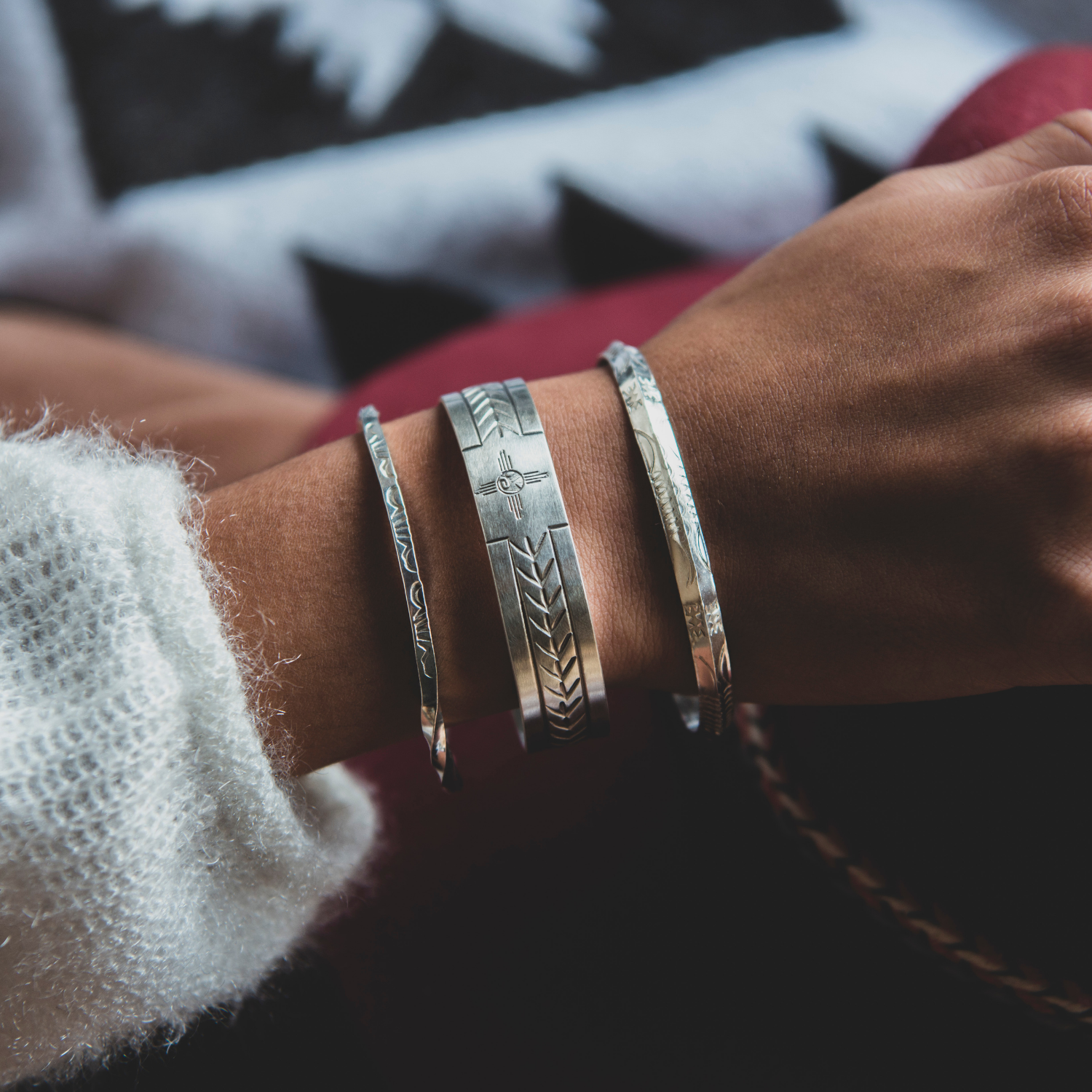 Stamp Dancer Attune Cuff Bracelet - Adjustable Boho Chic Jewelry for Women | Perfect for Yoga, Meditation & Spiritual Healing