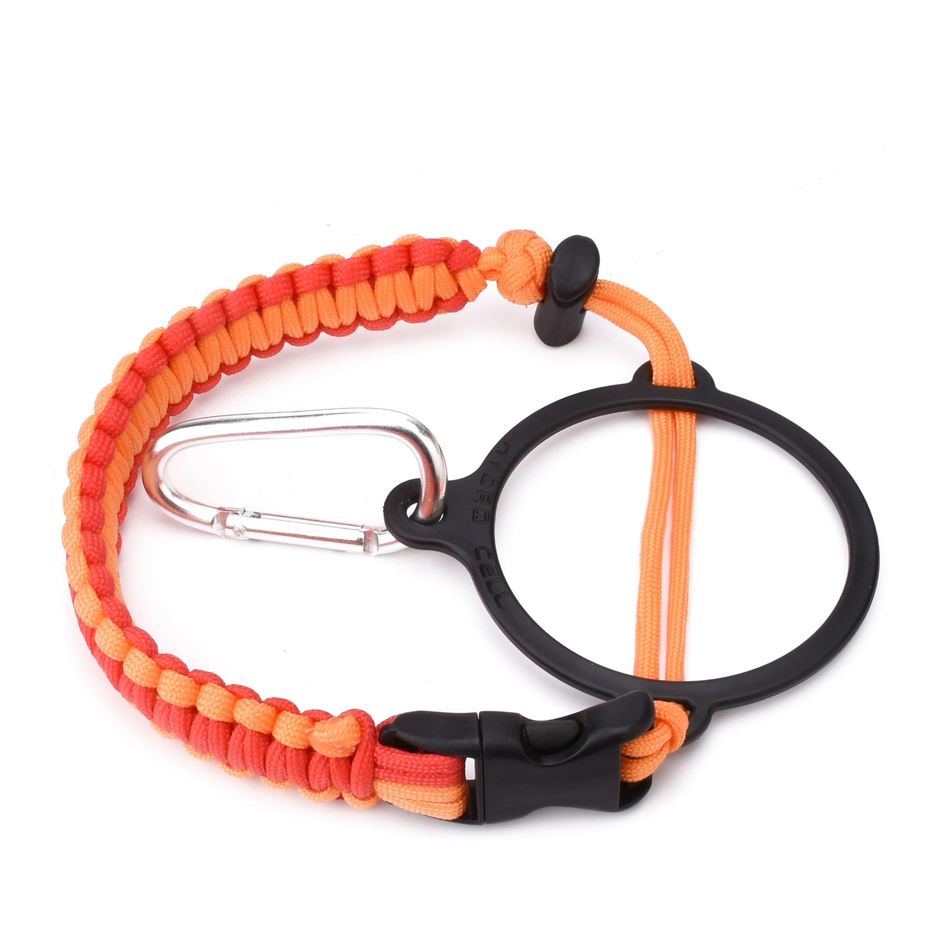 Premium 550 Paracord Rope - Red & Orange Survival Cord for Outdoor Camping, Hiking, Emergency Kits & DIY Crafts (50 Feet)