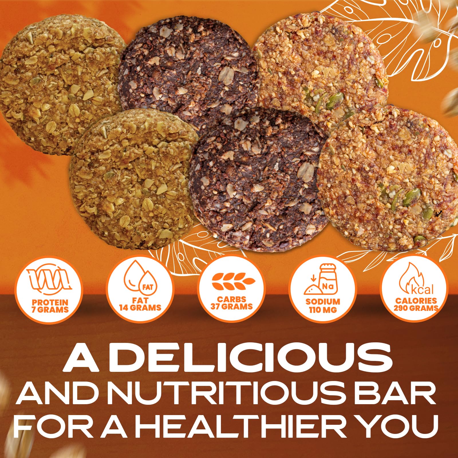 SOW STRONG FOOD Variety Oat Bar (6-Pack) | High Energy Protein Snacks | Gluten Free Vegan Oatmeal Bars for Kids & Adults | Healthy Bulk Snacks Individually Wrapped | Perfect for Hiking, School Lunches & On-the-Go Nutrition