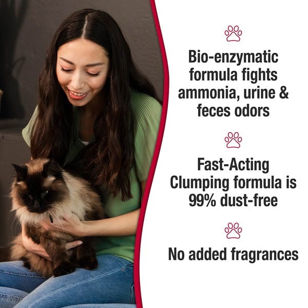 Nature's Miracle Intense Defense Odor Control Clumping Cat Litter - Long-Lasting Freshness for Multi-Cat Homes & Large Litter Boxes