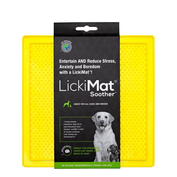 LickiMat Soothing Dog Lick Mat - 4 Pastel Colors for Anxiety Relief & Slow Feeding - Perfect for Grooming, Bath Time, and Mealtime Stress Relief