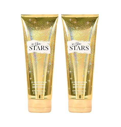 Bath and Body Works In The Stars Ultra Shea Body Cream 2-Pack (8 Oz Each) - Deep Moisturizing & Luxurious Fragrance for Dry Skin Care & Nighttime Relaxation