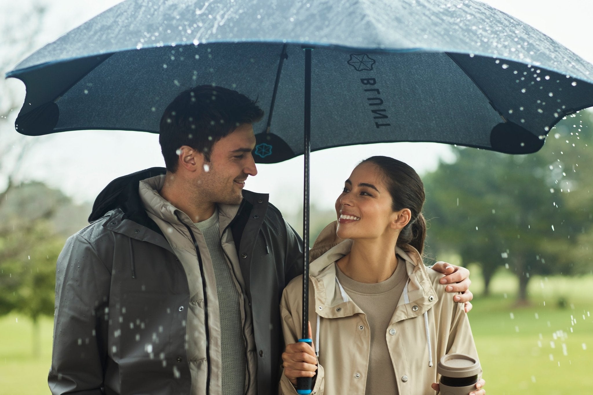 BLUNT Sport Umbrella - Windproof & Durable Golf Umbrella for Men & Women - Black/Blue Color - Perfect for Golf, Hiking, Beach & Outdoor Activities