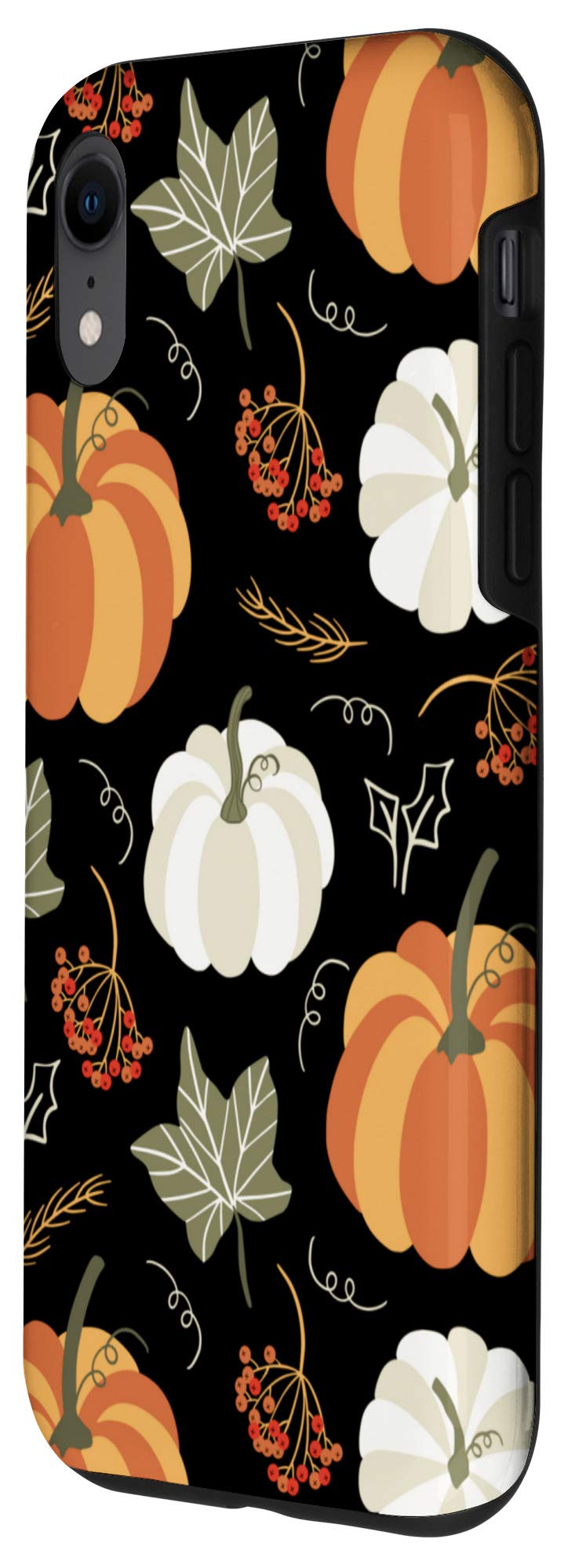 iPhone XR Pumpkin Fall Phone Case - Cute Autumn Design, Shockproof Protective Cover for iPhone XR - Perfect for Halloween, Thanksgiving & Seasonal Gifting