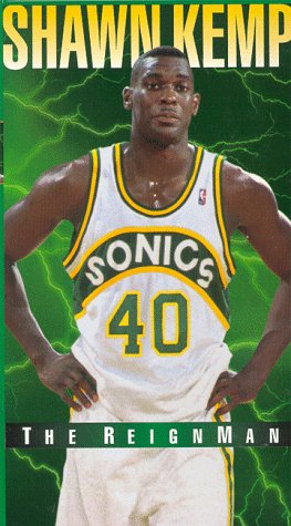 Shawn Kemp - The Reign Man NBA Basketball Highlights VHS Tape - Perfect for Seattle SuperSonics Fans & 90s Basketball Collectors - Great for Home Theater & Sports Memorabilia Displays