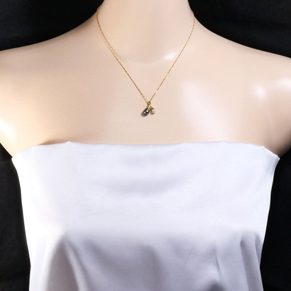 18K Yellow Gold Pearl Necklace for Women - Elegant Luxury Jewelry Gift for Wedding, Anniversary & Special Occasions