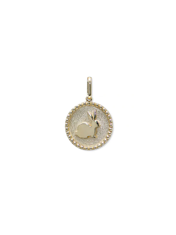 Lucky Rabbit Medallion Pendant - Chinese Zodiac Jewelry for Year of the Rabbit - Perfect for Gifts, Birthdays & Chinese New Year Celebrations