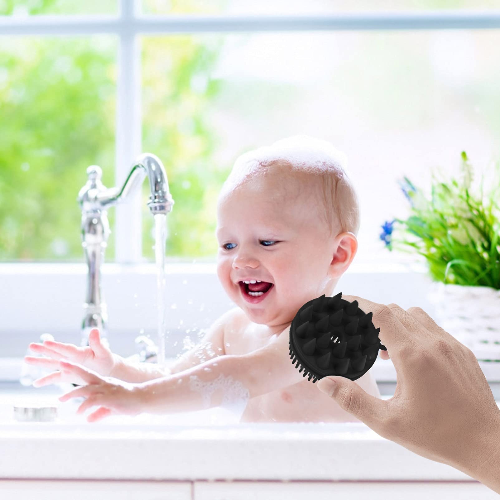 Minkissy Silicone Scalp Brush for Baby - Gentle Massage & Hair Care for Newborns & Infants