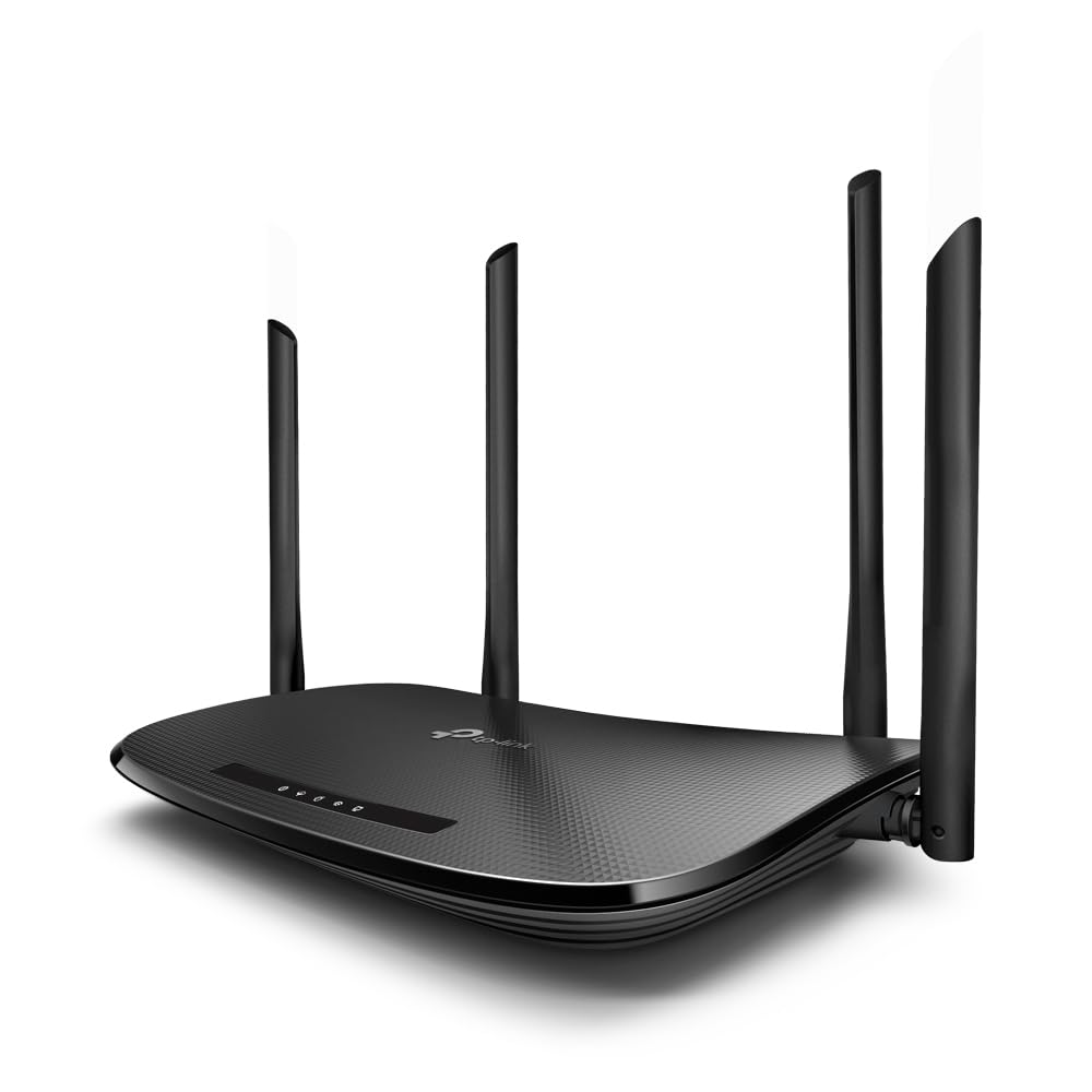 TP-LINK Archer VR300 AC1200 Wireless Modem Router - Dual Band WiFi, Fiber/VDSL/ADSL Support, Black | High-Speed Internet for Streaming, Gaming & Home Office