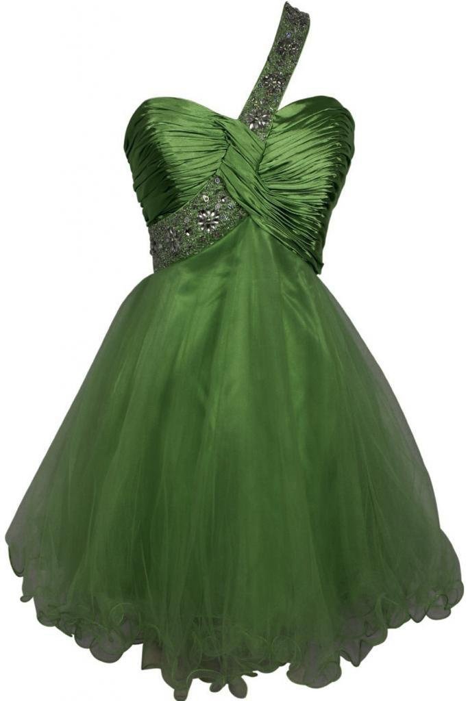 Elegant One Shoulder Tulle Prom Dress for Women - Homecoming, Party & Evening Gowns | Perfect for Prom Night, Cocktail Parties & Special Occasions