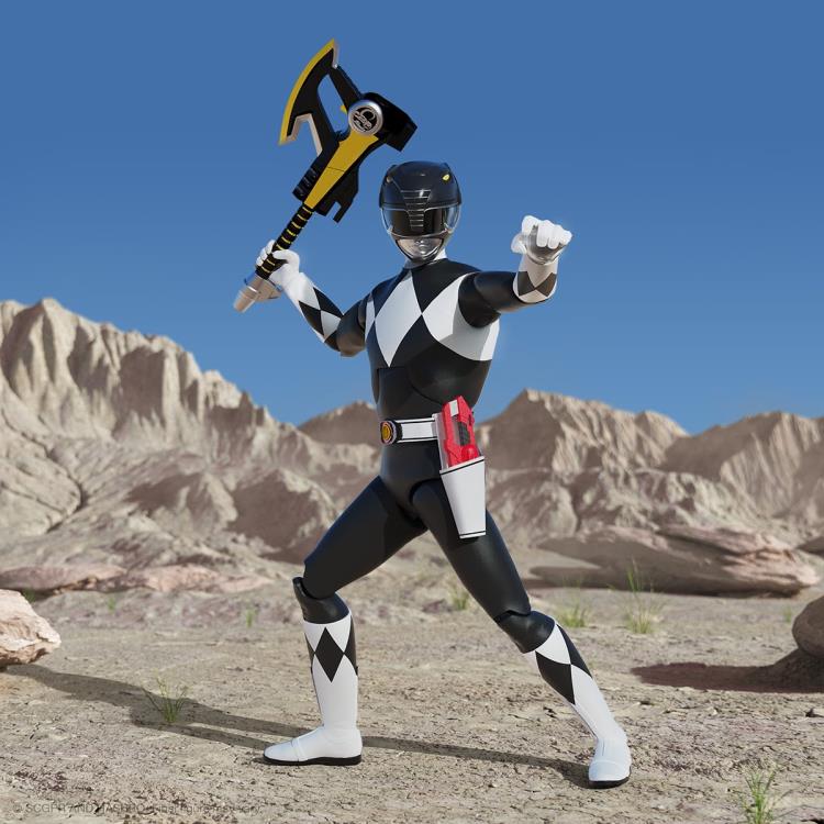 Mighty Morphin Power Rangers ULTIMATES! Black Ranger Action Figure - Collectible Toy for Fans & Display - Perfect for Play, Gifts, and Nostalgic Collections