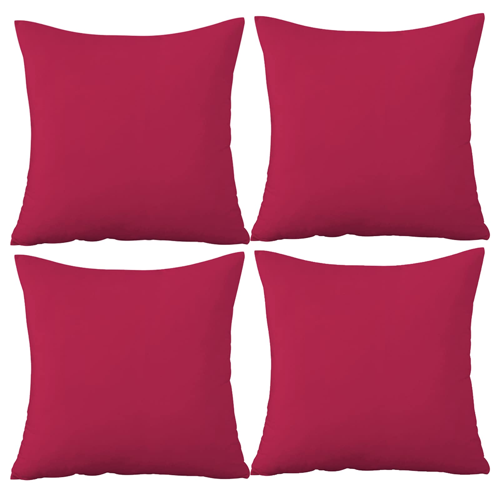 XYXH Set of 4 Soft Fluffy Decorative Square Throw Pillow Covers - Premium Cushion Cases for Sofa, Couch, Living Room & Bedroom - Perfect for Home Decor, Cozy Reading Nook & Accent Pillows