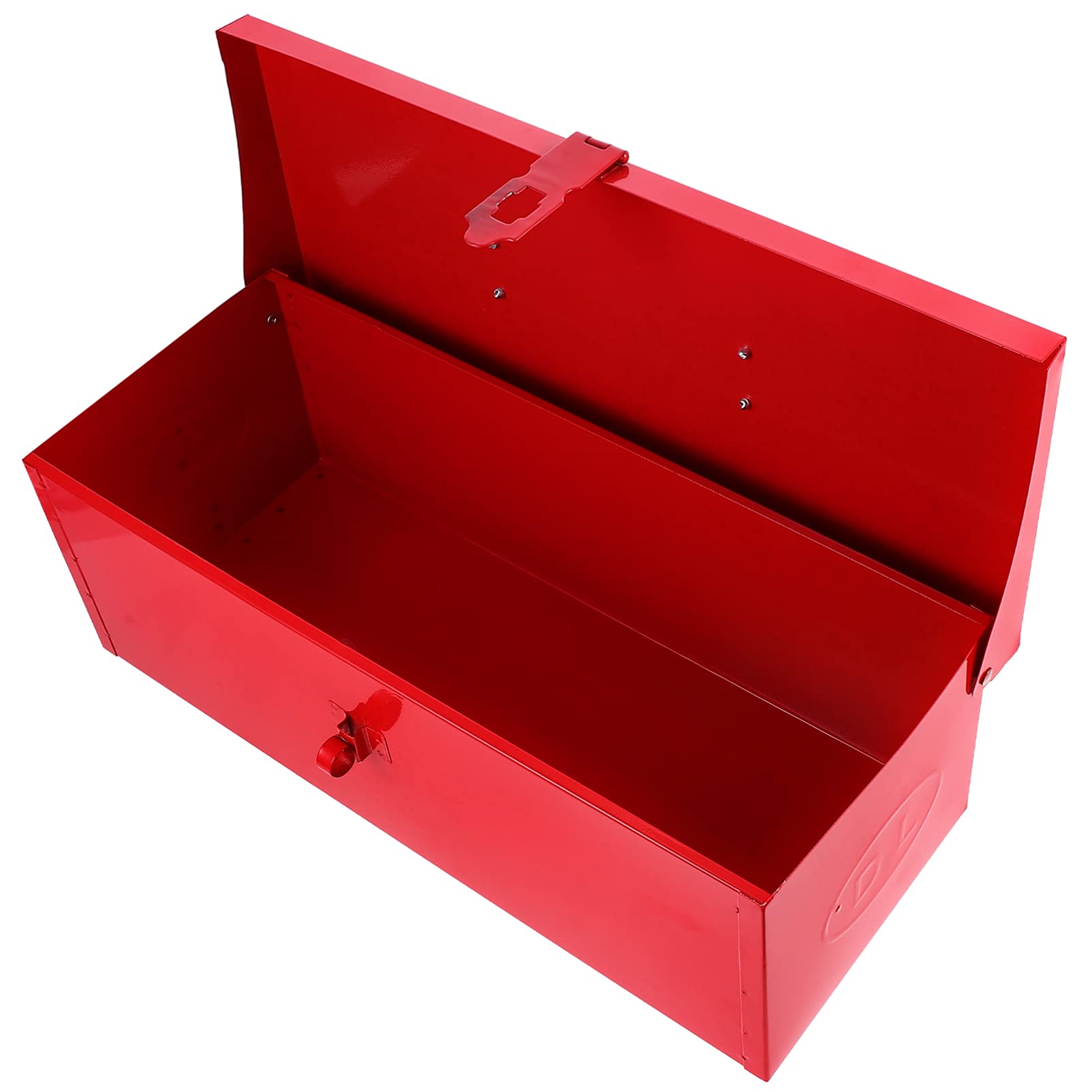 Portable Steel Tool Storage Box with Metal Closure - Durable Utility Tool Chest for Organizing Wrenches, Screwdrivers & DIY Tools - Perfect for Garage, Workshop & Home Repairs