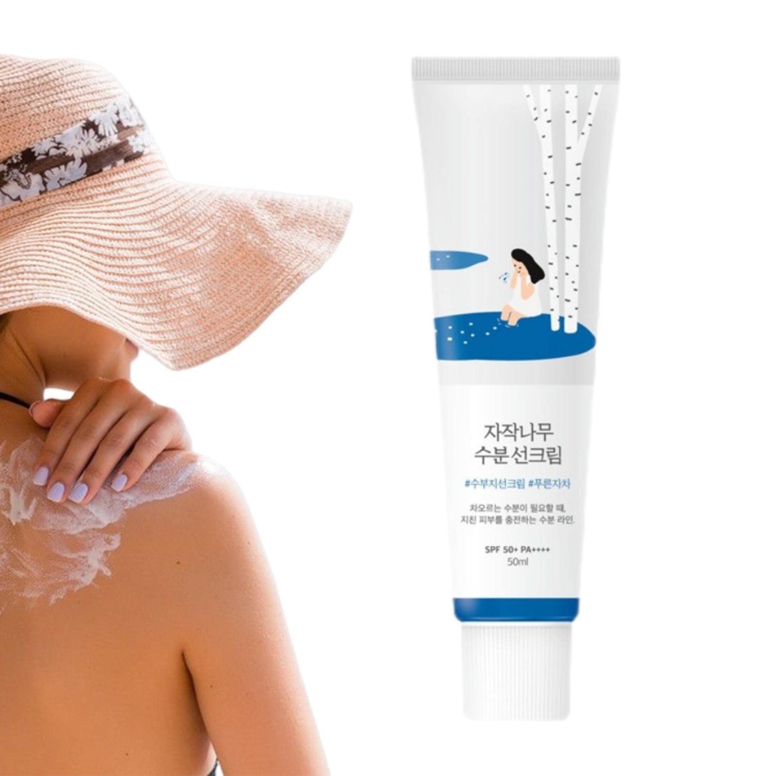 SPF50 Sunscreen Cream for Face - Moisturizing, Waterproof & Refreshing Sunblock Lotion for Men & Women (50ml) | Daily UV Protection for Outdoor Activities, Beach & Sports