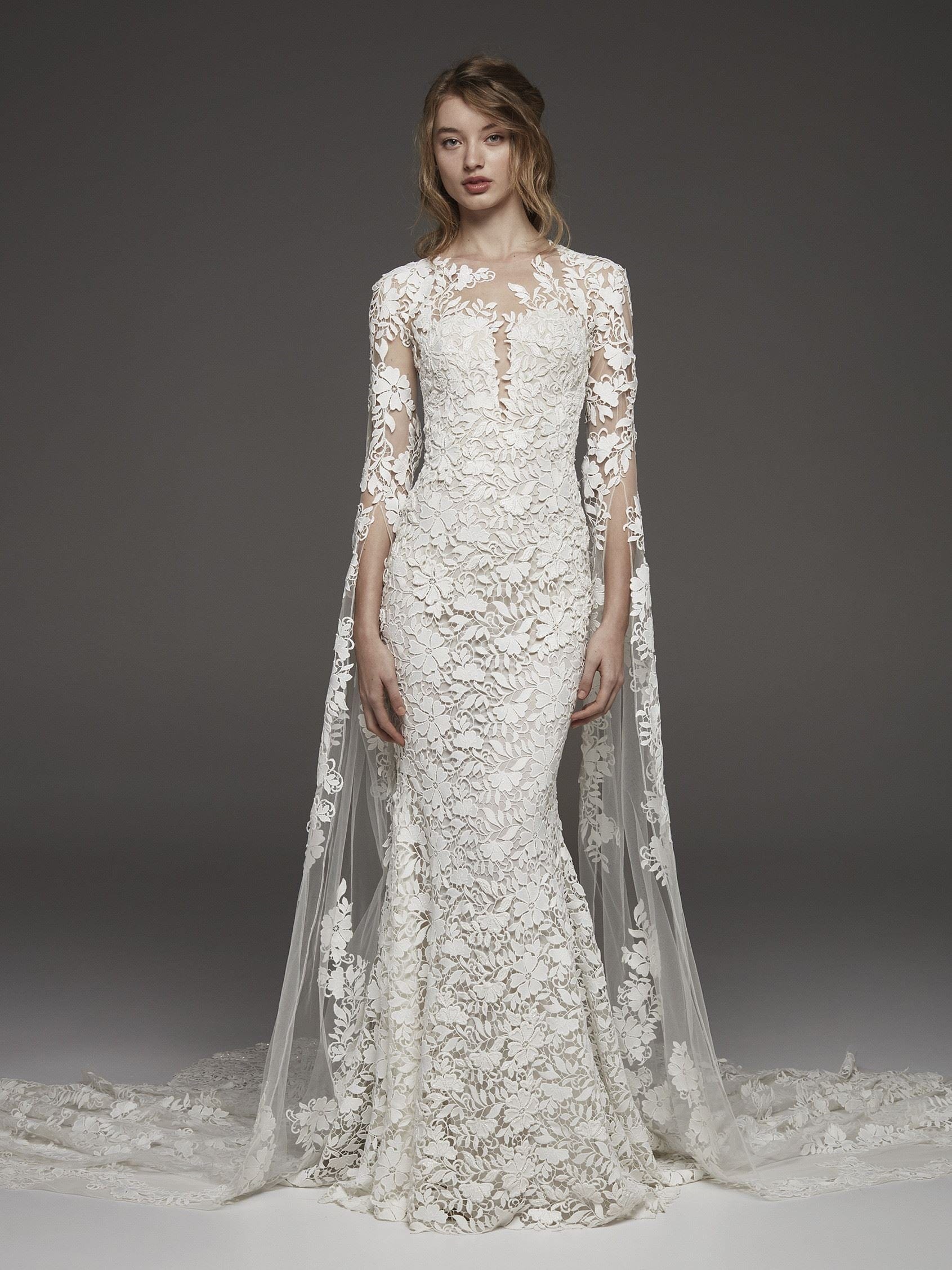 Atelier Pronovias Himalaya Wedding Dress - Size 10 | Elegant Bridal Gown for Church Ceremonies & Destination Weddings