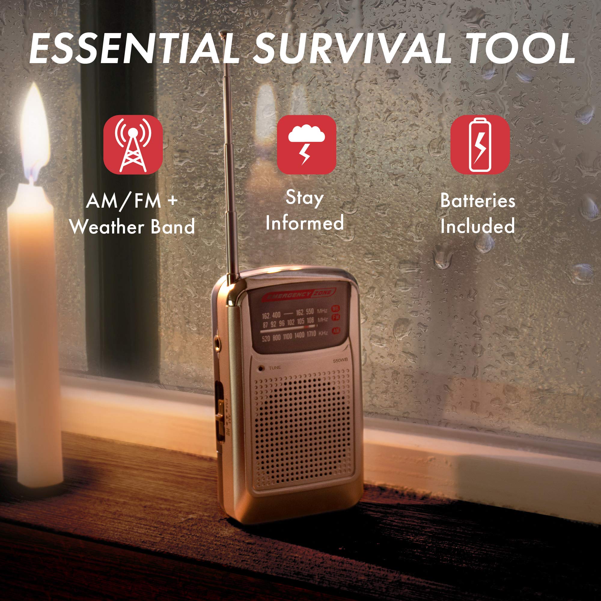 Premium 1-Person Emergency Survival Kit - 72 Hour Disaster Preparedness Supplies for Camping, Hiking & Outdoor Adventures | Compact Bug Out Bag with First Aid, Water Purification & Survival Tools