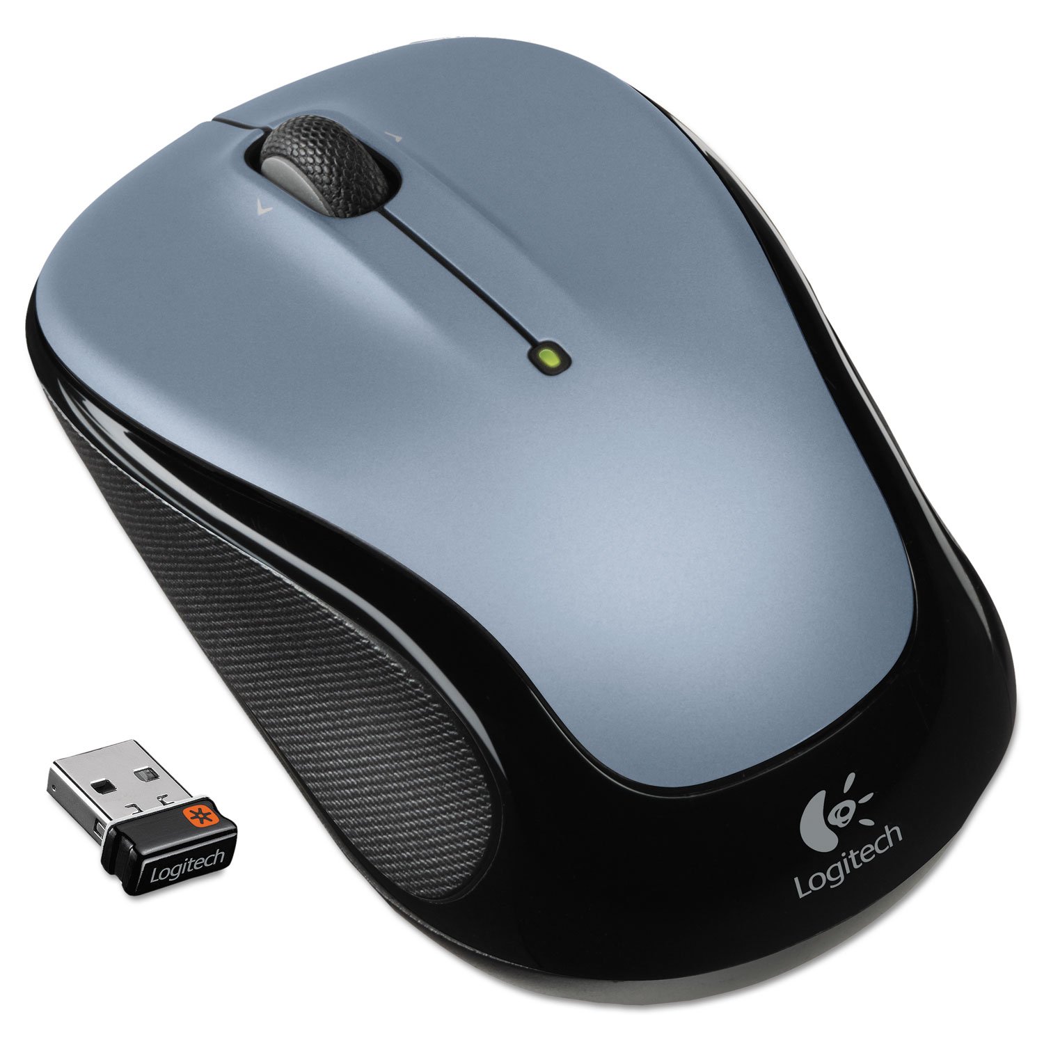 Logitech M325 Wireless Mouse - Ergonomic Ambidextrous Design, 2.4GHz USB Receiver, 12-Month Battery Life - Perfect for Home, Office & Remote Work (Silver)