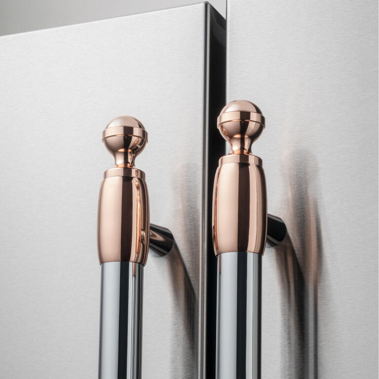 Bertazzoni DS2HERTPC Heritage 2-Piece Decor Set - Polished Copper Finish for Modern Kitchen & Dining Room Decor