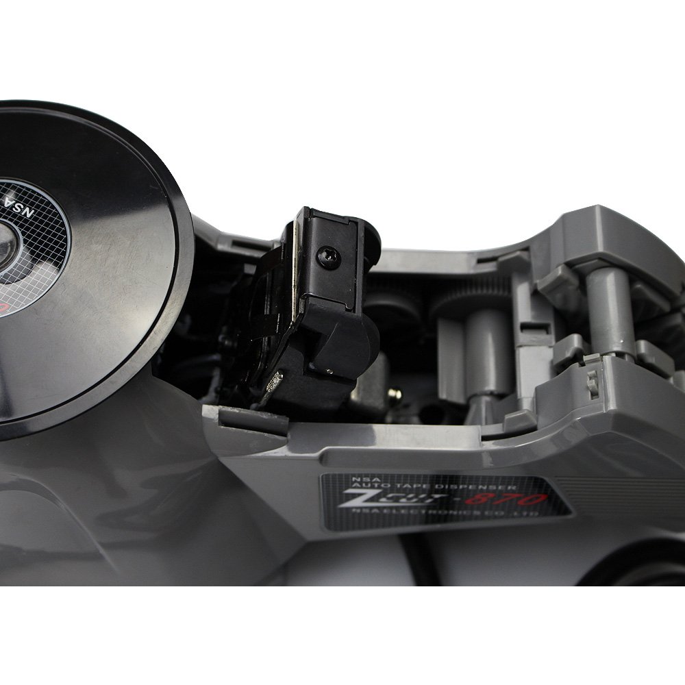 NSA Automatic Tape Dispenser - Heavy Duty Desktop Tape Cutter for Office, Warehouse & Shipping | Fits Multiple Users | Works with Sellotape & Packing Tape | Perfect for Packaging, Moving & Crafts (ZCUT-870)
