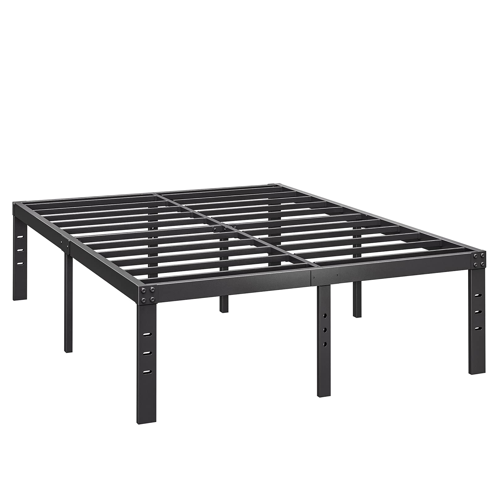 COMASACH 18-Inch Heavy Duty Metal Queen Bed Frame - No Box Spring Needed, Under Bed Storage, Noise-Free Mattress Support up to 4000Lbs - Easy Assembly for Bedroom, Guest Room, Dorm & Apartment