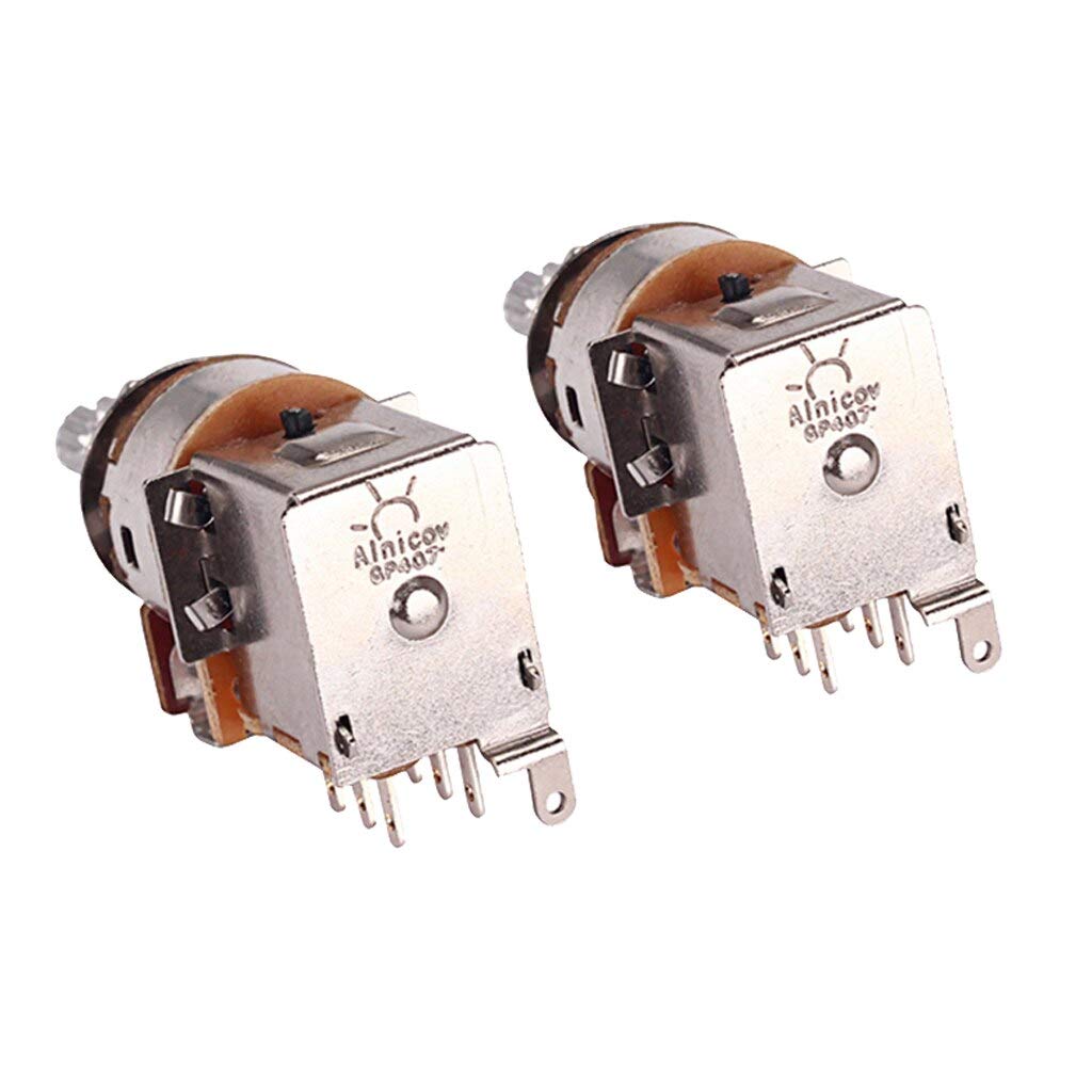 2PCS Push Pull Potentiometer Control Switch for Electric Guitar - Volume & Tone Replacement Parts - Perfect for DIY Guitar Upgrades & Repairs