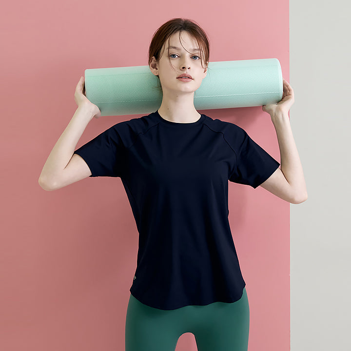 1+1 Ice Feather Comfort Short Sleeve T-Shirts for Women - Soft Breathable Summer Casual Tees - Perfect for Outdoor Activities, Travel & Daily Wear