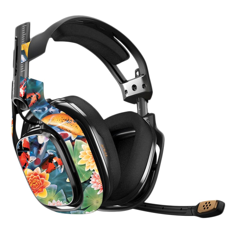 MightySkins Vinyl Decal Wrap Cover for Astro A40 3rd Gen Gaming Headset - Koi Pond Design | Protective, Durable & Easy to Apply | Made in USA | Perfect for Gaming, Streaming & Customizing Your Headset