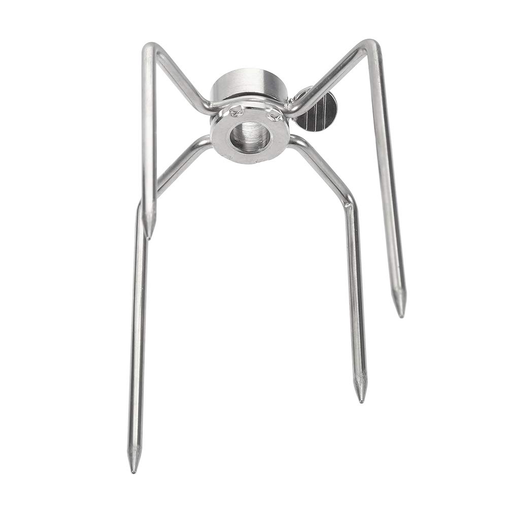 Keenso Rotisserie Meat Forks - 2PCS Stainless Steel BBQ Spit Forks for Chicken, Meat & Grill | Perfect for Outdoor Camping, Picnics & Backyard Barbecues