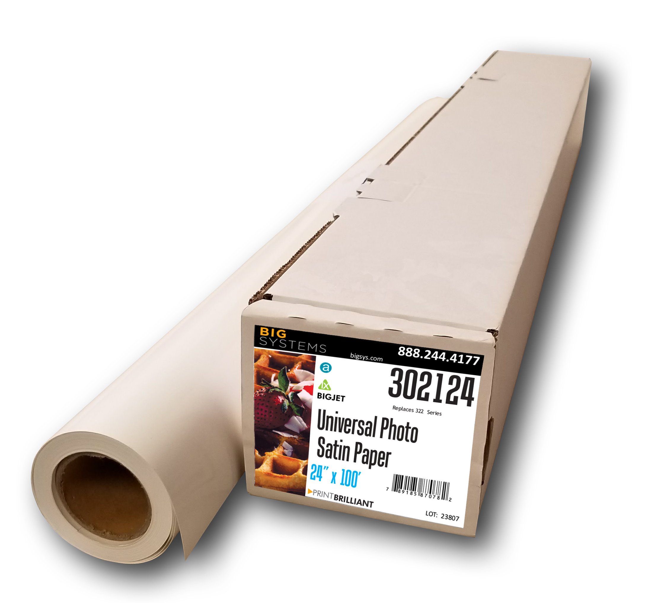 Premium Aqueous Universal Satin Photo Paper Roll - 24