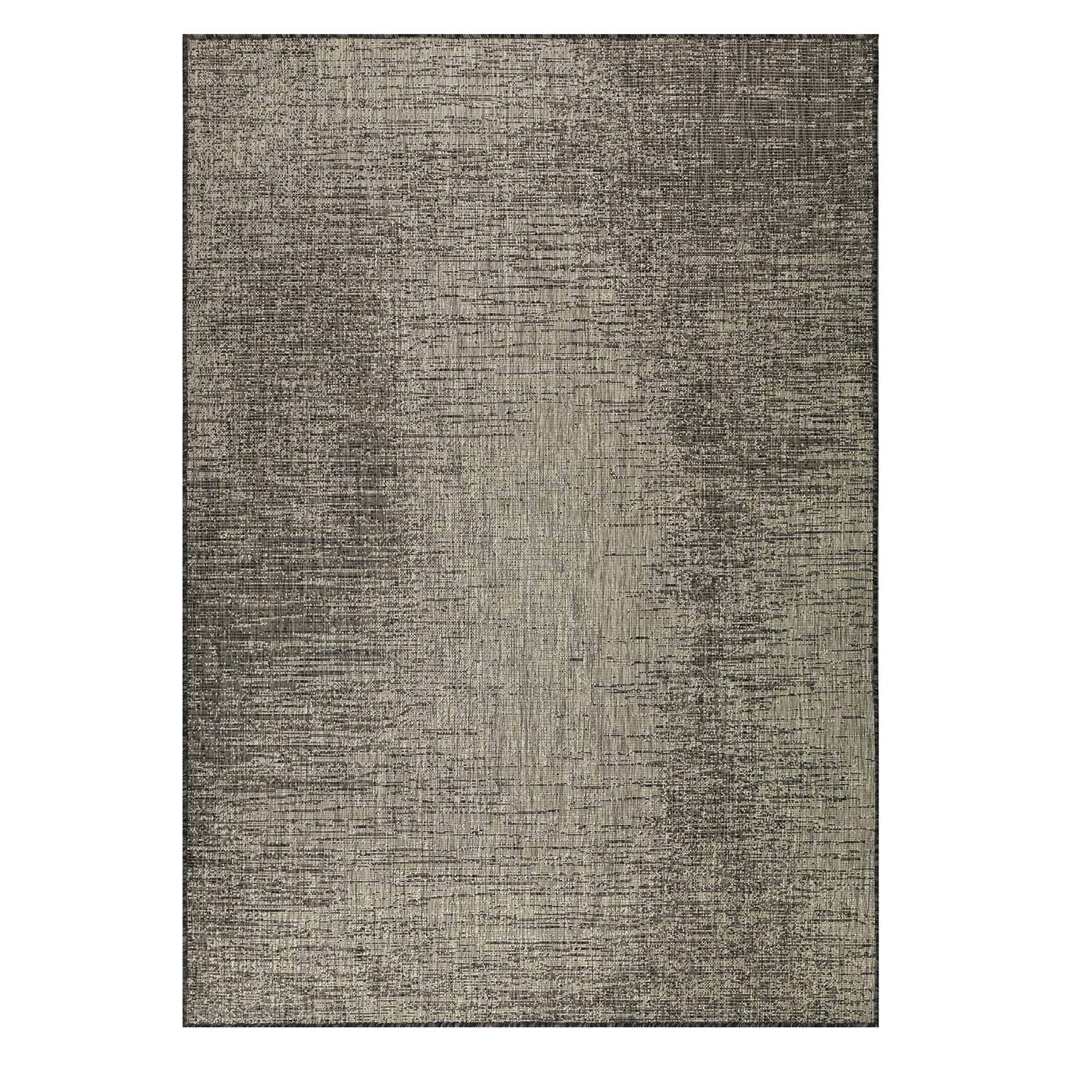 Antep Rugs 8x10 Outdoor/Indoor Modern Abstract Area Rug - Waterproof & Fade Resistant - Perfect for Patio, Living Room, or Bedroom (Gray, 7'10