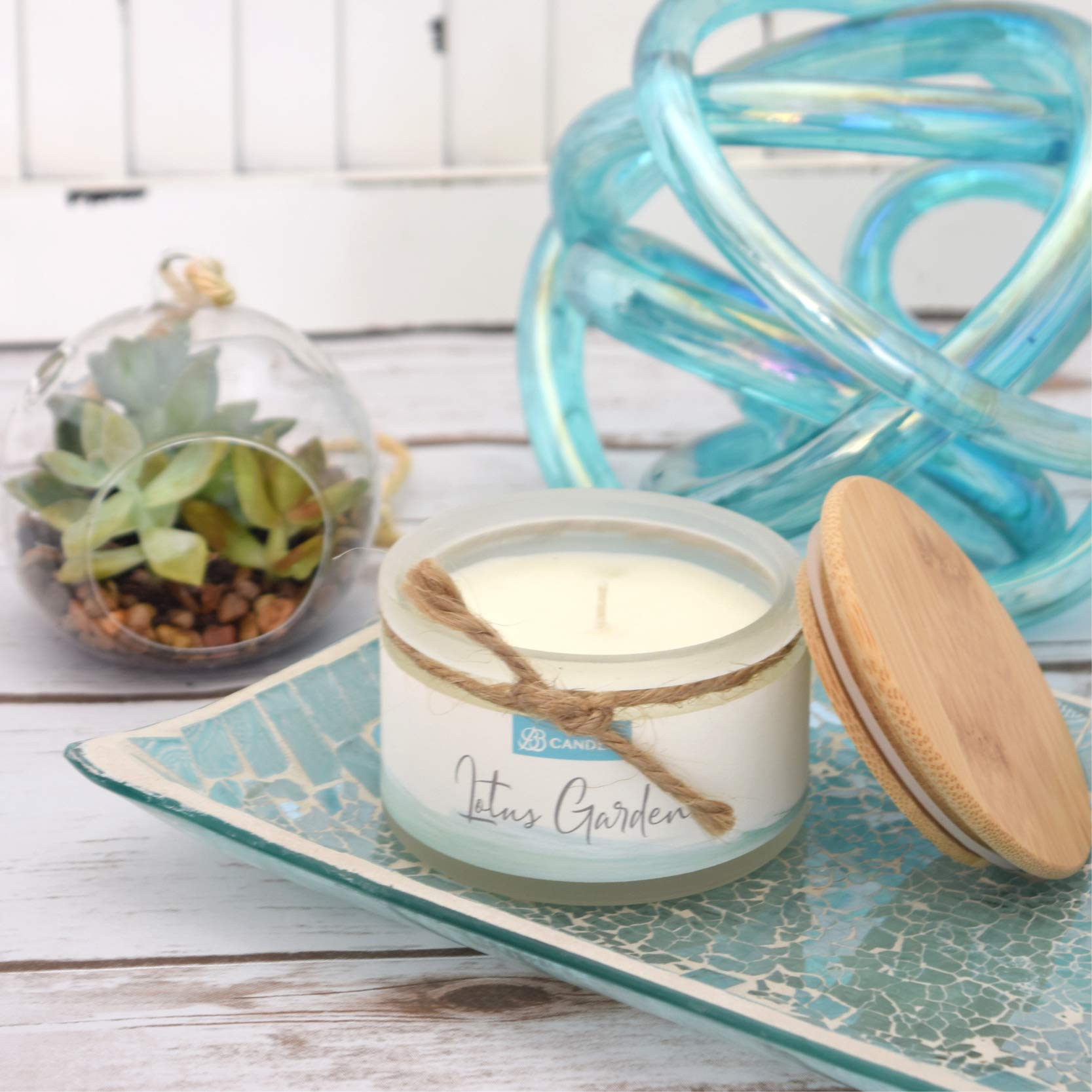 Natural Soy Hand-Poured Candle - Tahitian Vanilla Scent | 4oz Artisan Candle with 30+ Hours Burn Time | Strong Fragrance for Home, Office & Relaxation | Coastal Essentials Scented Candle for Aromatherapy & Gift Giving